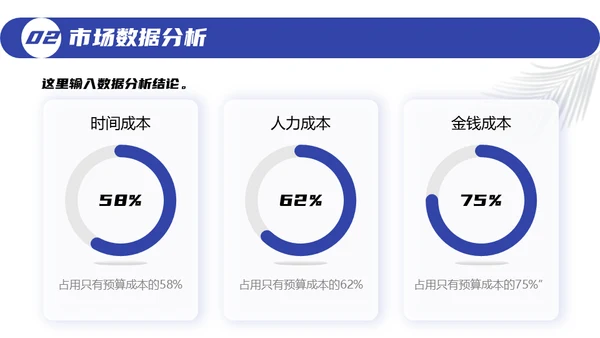 几何风年度工作总结通用PPT模版