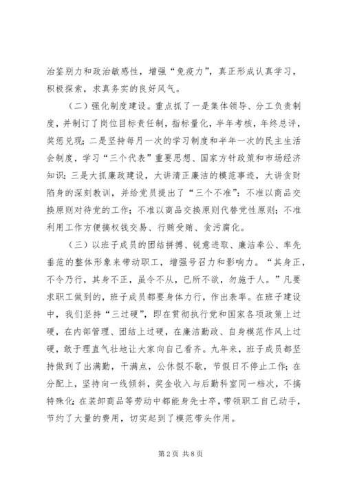 供销大厦市级思想政治工作优秀企业申报材料 (4).docx