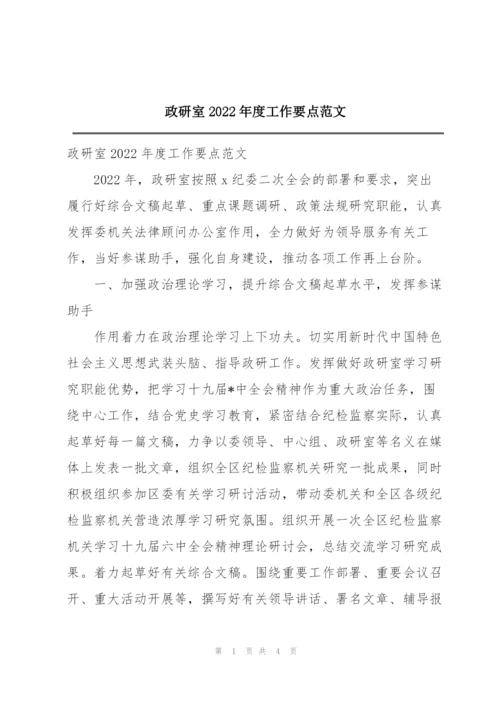 政研室2022年度工作要点范文.docx