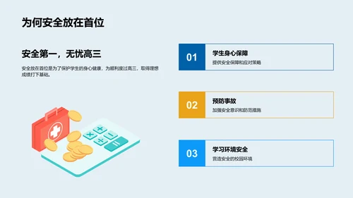高三生安全教育PPT模板