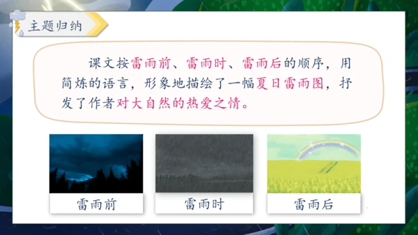 【核心素养】部编版语文二年级下册-16. 雷雨 第2课时（课件）