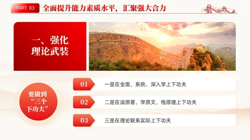 简约党课深化党建引领增强能力素质机关党建PPT