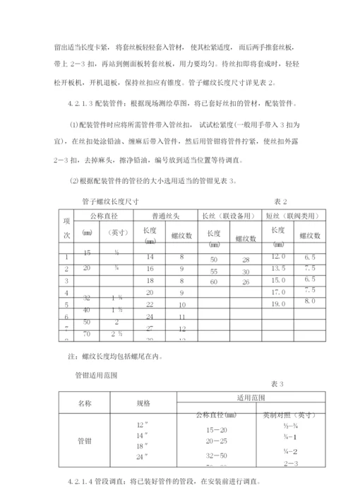 热镀锌钢管安装施工方案.docx