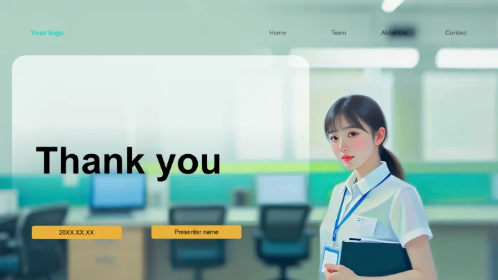 绿色简约风大学生社会实践成果展示PPT主题