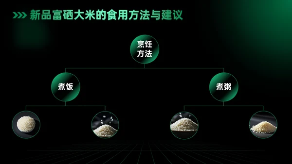 绿色科技风科技富硒大米新品发布会