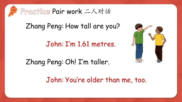 Unit 1 How tall are you PA let's learn课件(共36张PPT)