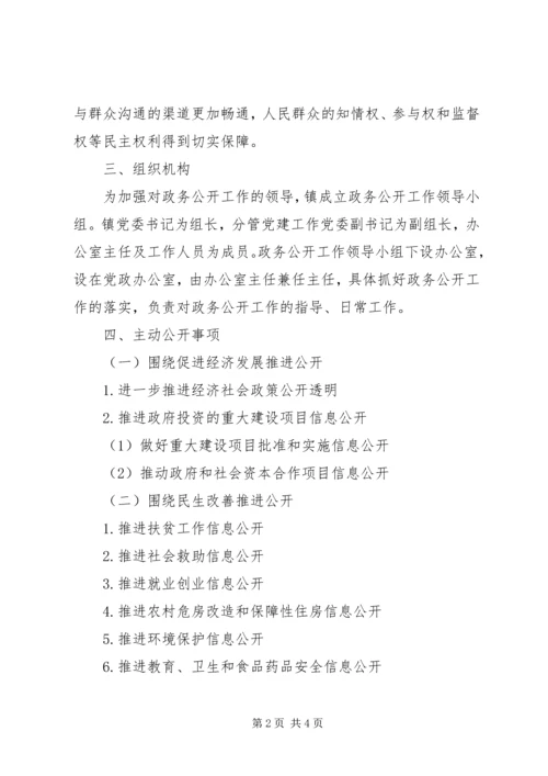 镇XX年政务公开工作实施方案.docx