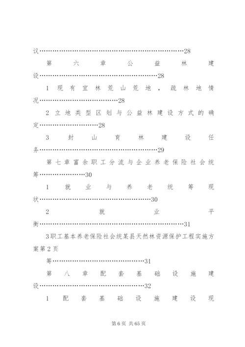 某县天然林资源保护工程实施方案.docx