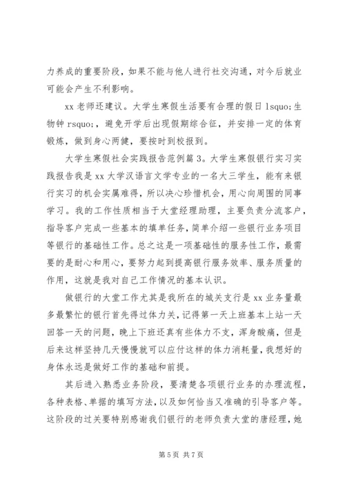 大学生寒假社会实践报告范例20XX年.docx