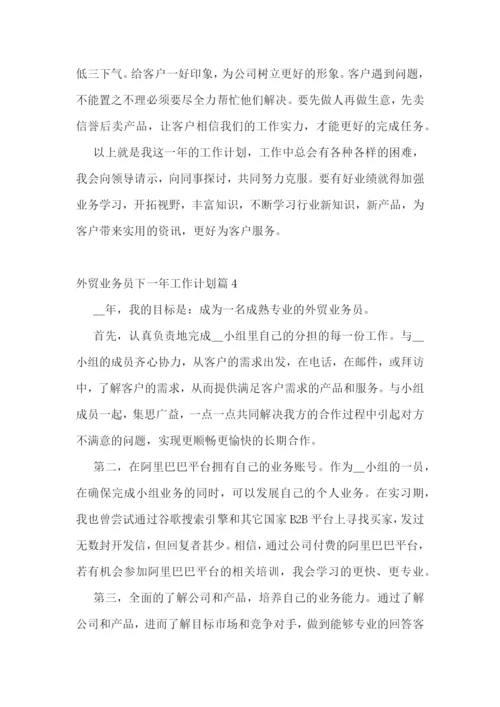 外贸业务员下一年工作计划(精选7篇).docx