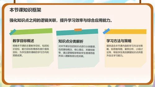 绿色卡通风小学教学课件PPT模板