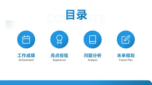 简约风年度工作总结汇报PPT