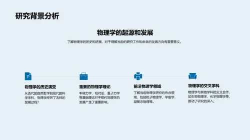 物理学研究报告PPT模板