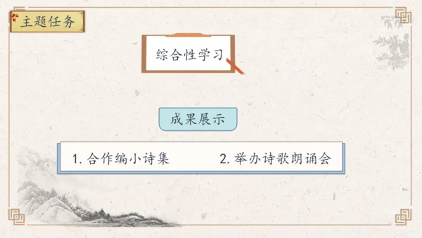 【核心素养】部编版语文四年级下册-综合性学习1：轻叩诗歌大门 第二课时（课件）