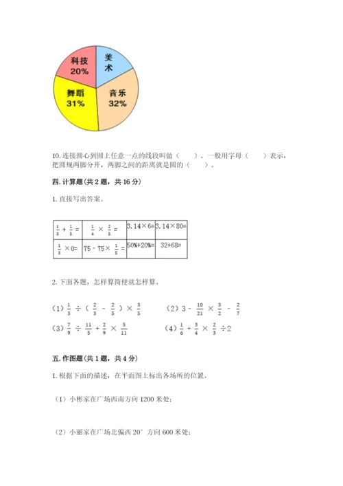 2022人教版六年级上册数学期末测试卷【考点梳理】.docx