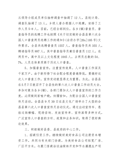 2023年统计局个人工作总结.docx