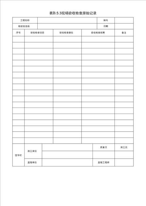 制冷剂管道及配件安装检验批质量验收记录