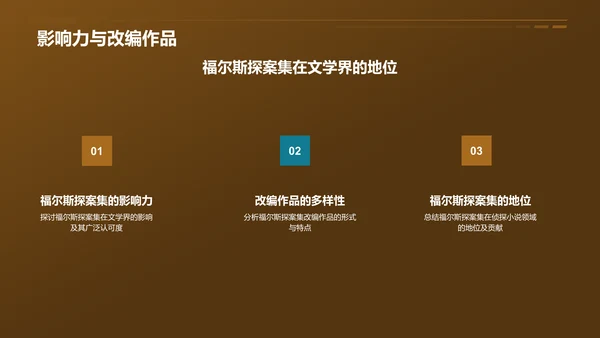 黄色《福尔斯探案集》读书笔记PPT模板