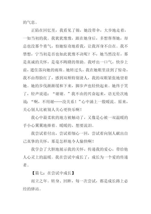 在尝试中成长作文500字.docx