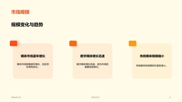 彩色创意炫酷媒体调研报告PPT模板