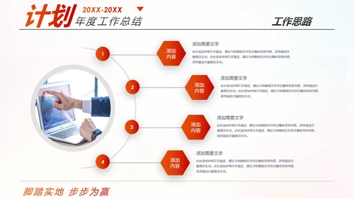 跨越2020新年计划年终总结述职报告PPT