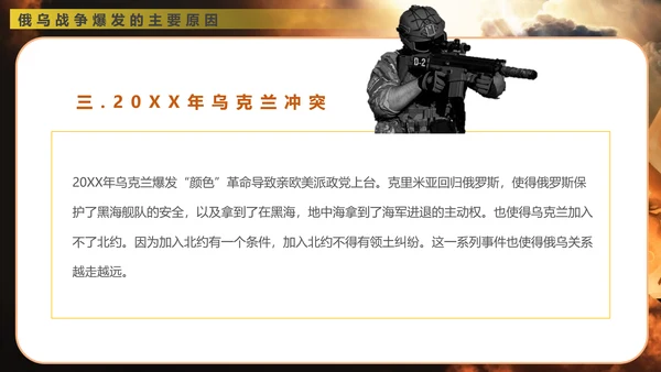 俄乌冲突专题教学战争解读ppt模版