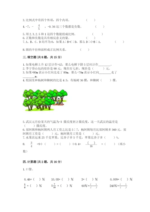 小升初六年级期末试卷带答案（研优卷）.docx