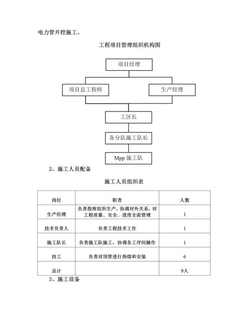 电缆排管综合施工专题方案.docx