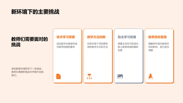 数字时代教师角色PPT模板