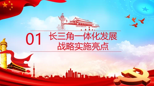 学习推进长三角一体化发展座谈会重要讲话PPT