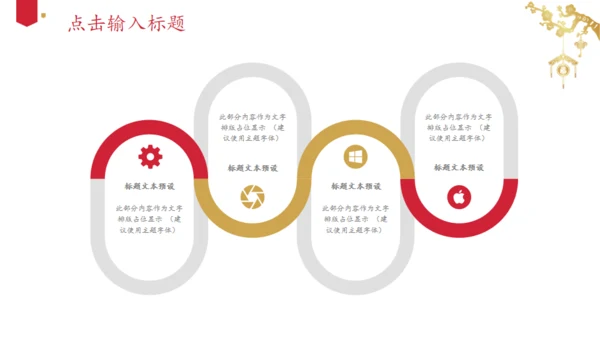 富贵喜庆经典红金色中国风通用PPT