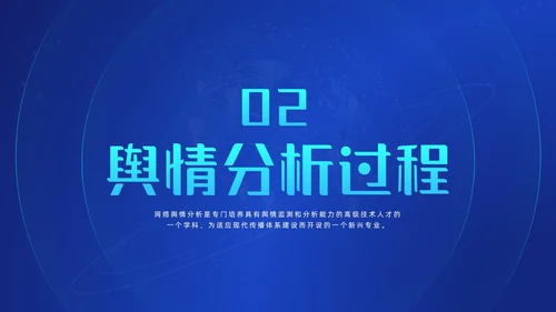 蓝色科技风网络信息技术网络舆情分析动态PPT