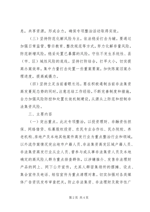 非法集资问题专项整治活动方案.docx