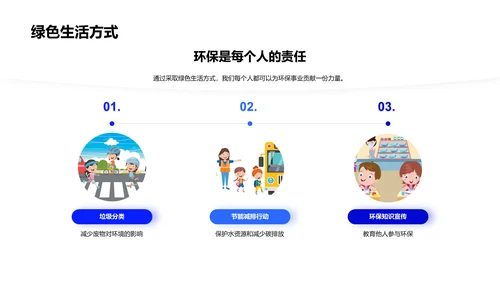 构建绿色校园PPT模板