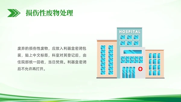 绿色简约科技医疗垃圾分类PPT课件