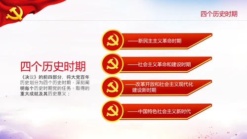 党的百年奋斗史成就经验第三个历史决议PPT