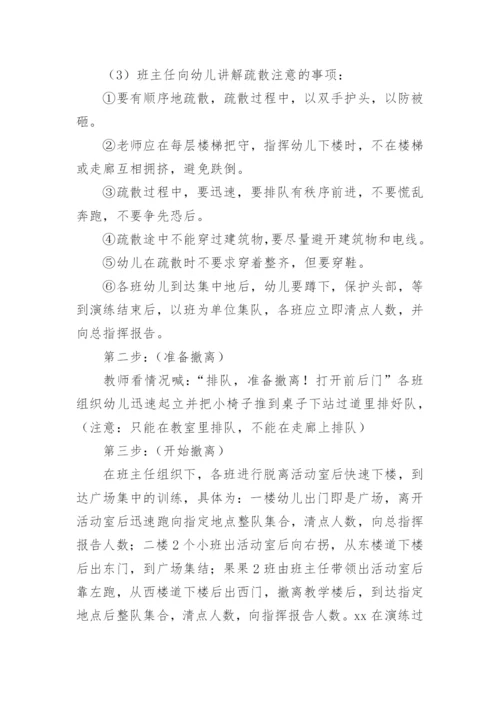 幼儿园防震减灾应急演练方案.docx