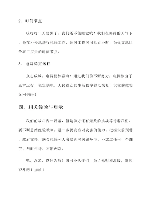 国网抗冰灾抢修总结汇报