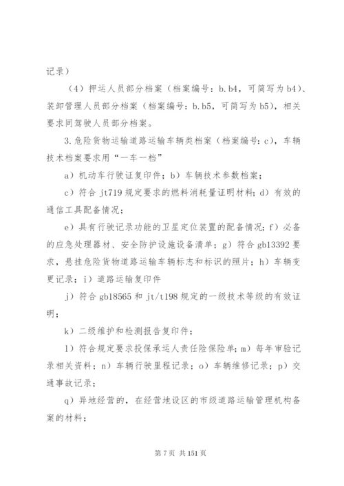 危险货物运输安全生产档案管理制度.docx