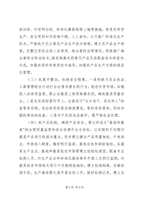 蔬菜办安全整顿工作报告.docx