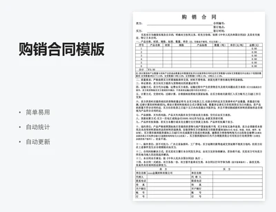 购销合同模版