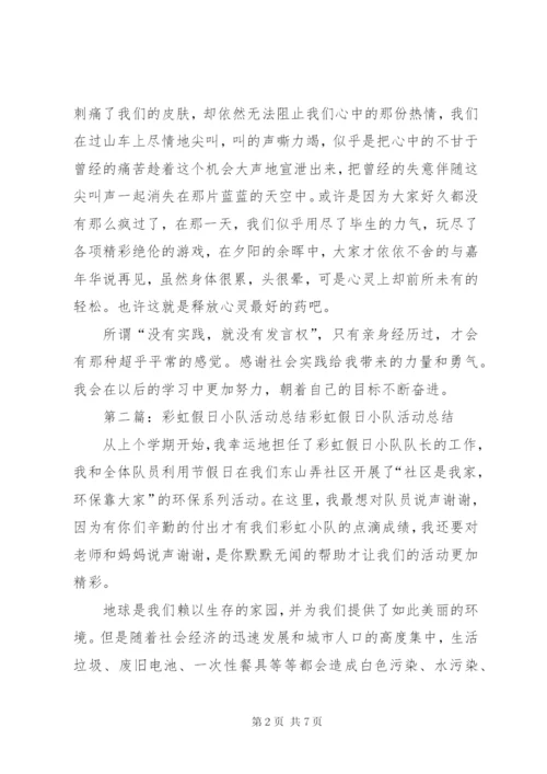 假日小队活动总结[范文大全].docx