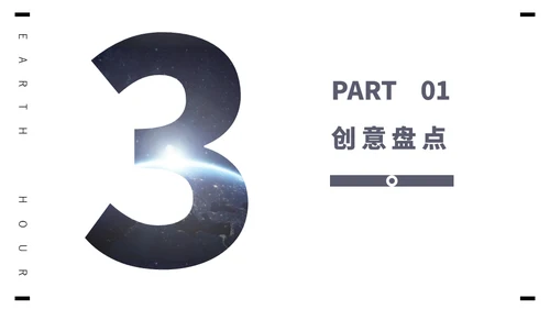 保护地球1小时全球视野通用PPT模板