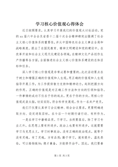 学习核心价值观心得体会.docx