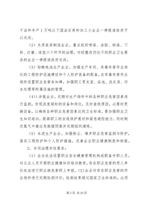 职业危害专项治理工作方案.docx