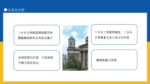 乌克兰国家介绍PPT模板