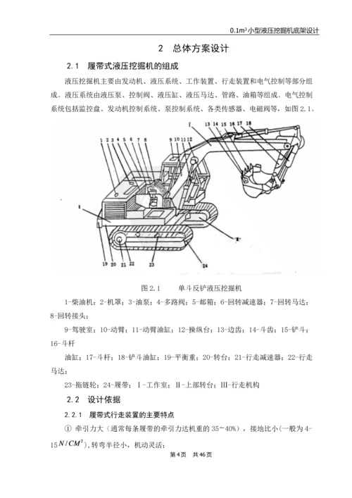 学位论文-—小型液压挖掘机底架设计.docx