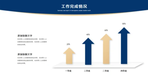 蓝灰色简约风总结汇报通用PPT模板