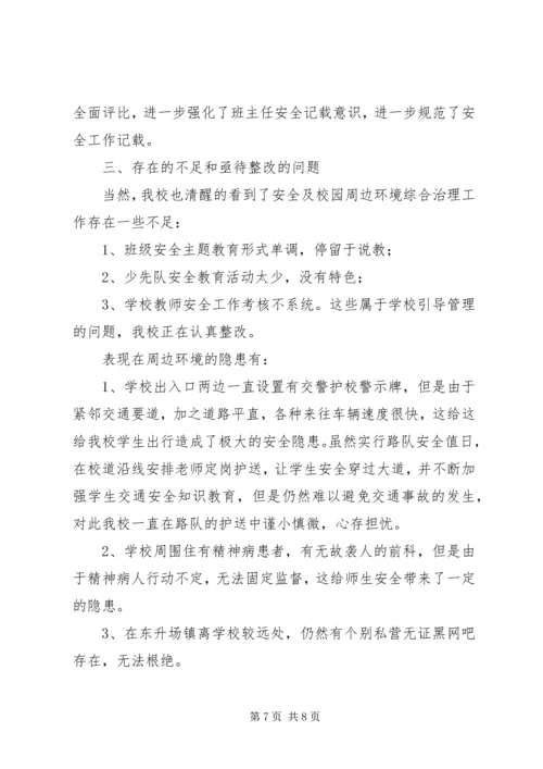 学校园周边环境整治情况的汇报.docx