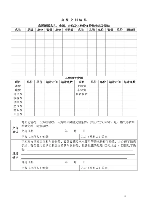 房屋租赁合同权利义务